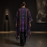 Twilight Healing Draped Kimono lifestyle back view