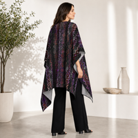 Twilight Healing Draped Kimono lifestyle three-quarter back view