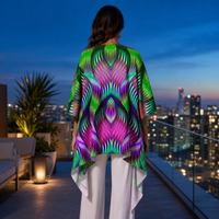 Twisted Draped Kimono lifestyle back view