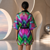 Twisted Kimono Robe lifestyle back view