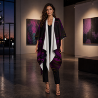 Velvet Dream Draped Kimono lifestyle front view