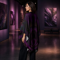 Velvet Dream Draped Kimono lifestyle three-quarter back view