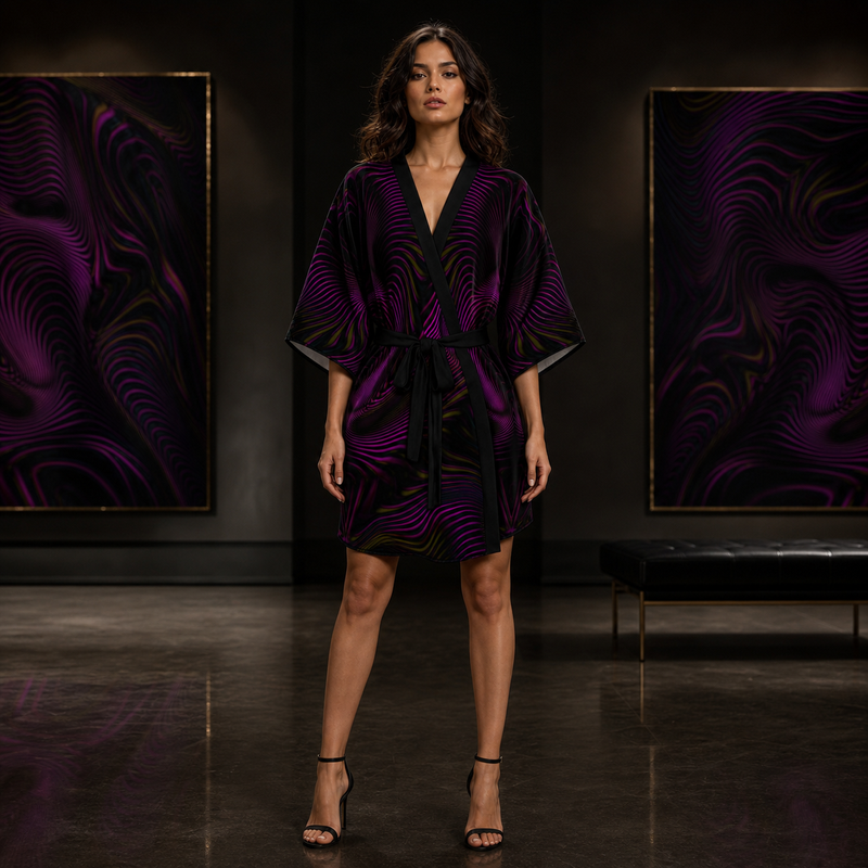 Velvet Dream Kimono Robe lifestyle front view