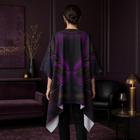 Velvet Flow Draped Kimono lifestyle back view