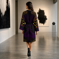 Velvet Flow Peignoir Kimono — lifestyle back