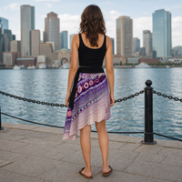 Ajna Third Eye Chakra Wrap Skirt — Back Lifestyle