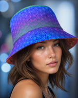 Aqua Line Spirit reversible bucket hat - worn portrait