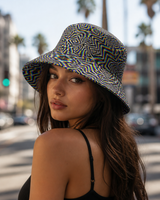 CHROMADELIC Large reversible bucket hat - worn city