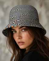 CHROMADELIC Large reversible bucket hat - worn portrait