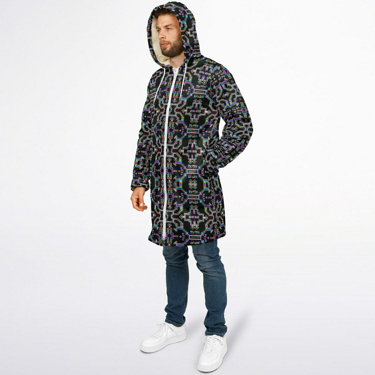 Prismatic Grid | Zipper Cloak