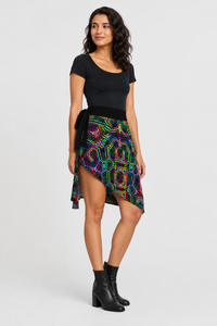 Icaro Wrap Skirt lifestyle left-side view