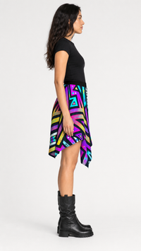 Mystic Mandala Wrap Skirt lifestyle right-side view