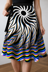Ocular Prism Wrap Skirt approved lifestyle 4: 04 waist tie detail