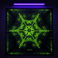 Vajra Guru Mandala — lime UV lifestyle hero