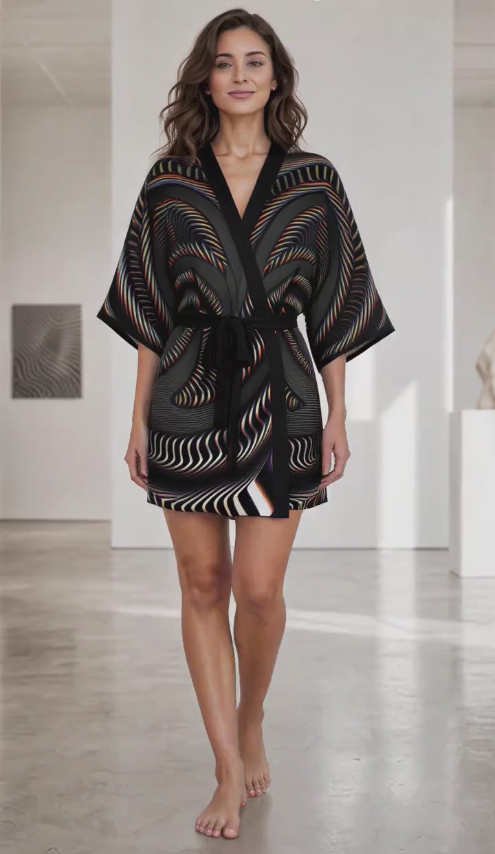 Waveform kimono robe product video