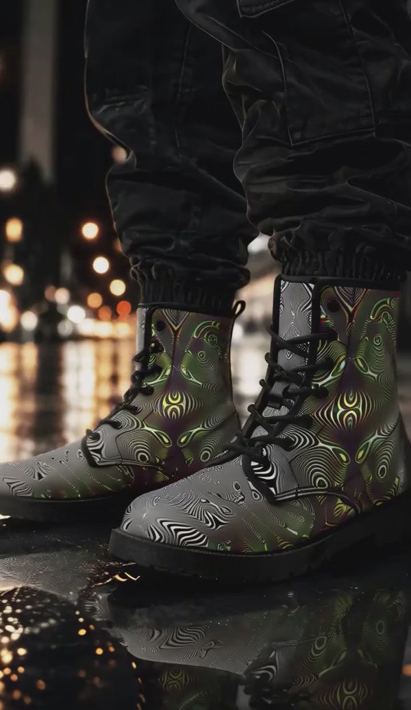 Venom Psychedelic Combat Boots product video