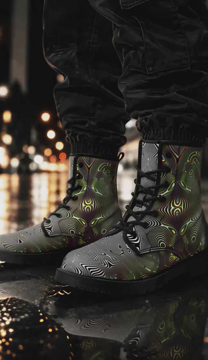 Venom Psychedelic Combat Boots product video