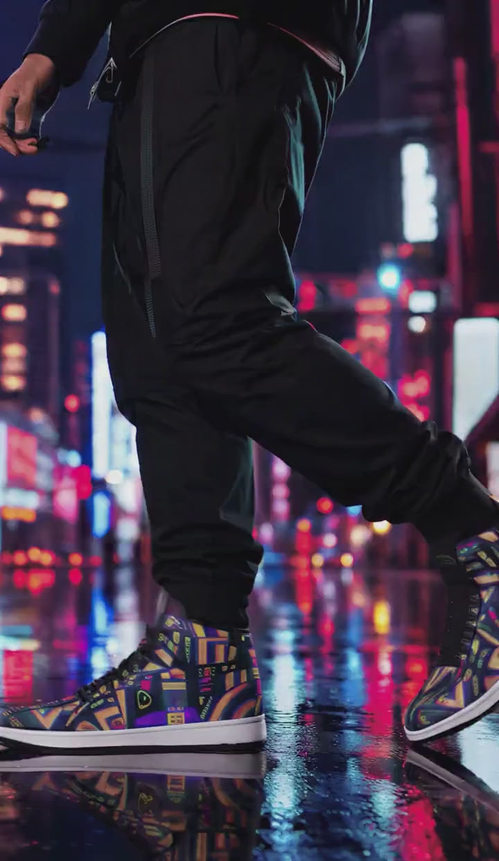 Tea Daze Unisex High Top Sneakers product video
