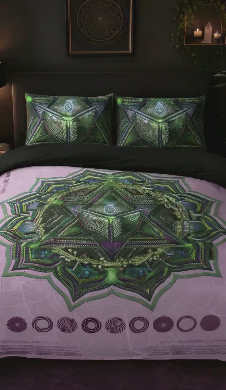 Heart Chakra Bedding Set product video