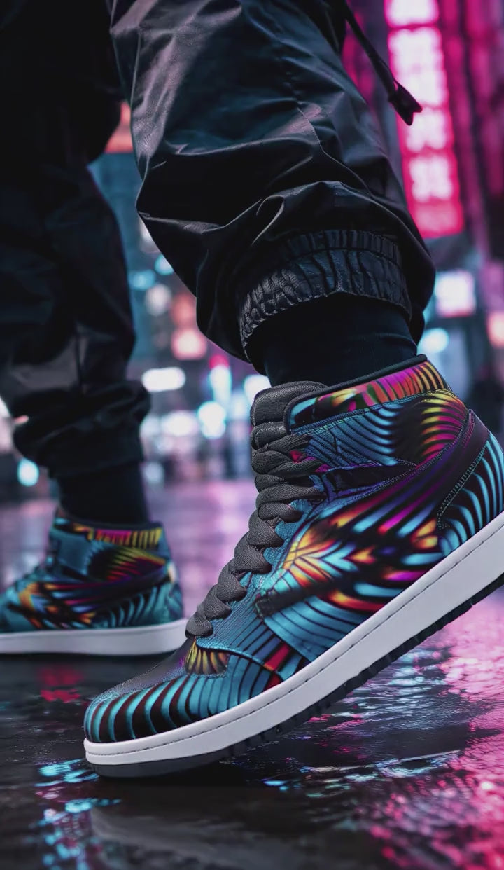 Xenoform Unisex High Top Sneakers product video