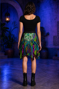 Primordial Presence Wrap Skirt lifestyle back view