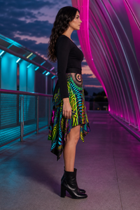 Primordial Presence Wrap Skirt lifestyle right-side view