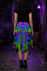 Primordial Wrap Skirt lifestyle back view