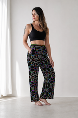 Prismatic Grid | Unisex Lounge Pants approved lifestyle 03 03 side fit