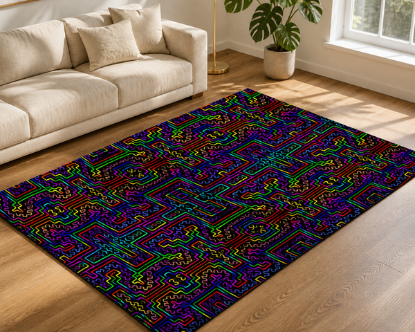 Prismatic Overlay Area Rug