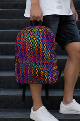 Rainbow Healing Backpack — 02 hand carry action
