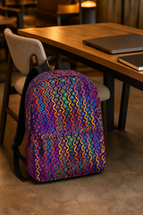 Rainbow Healing Backpack — 03 cafe worktable
