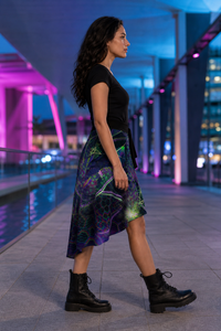 Trance Nectar Wrap Skirt lifestyle right-side view