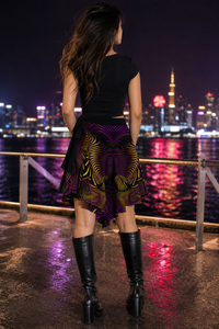 Velvet Wave Wrap Skirt lifestyle back view