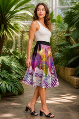 Venusian Flora Wrap Skirt approved lifestyle 3: 03 asym wrap side