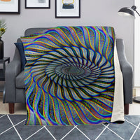 Phonetic Vortex Micro Mink Fleece Blanket