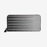 Shockwave Psychedelic Leather Zipper Wallet