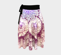 Indra's Net Wrap Skirt, Sacred Geometry Art Skirt, Asymmetrical Festival Clothing, Visionary Festival Fashion, Wearable Art