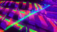 UV Active NEON Canvas Backdrop - Noetic Vortex 145 x 80 cm