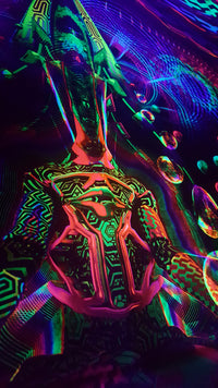 UV Active NEON Canvas Backdrop - Primordial Playroom
