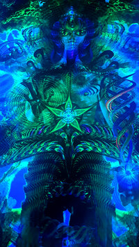UV Active NEON Canvas Backdrop - Contact 33 x 50 cm