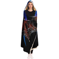 Dragon Wings, Psychedelic Hooded Blanket, Festival Wearable Art