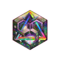 Prismatic Equation Freeform Beach Towel