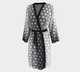 Chromatic Flower Peignoir Kimono