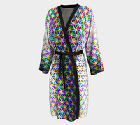 Chromatic Flower Peignoir Kimono