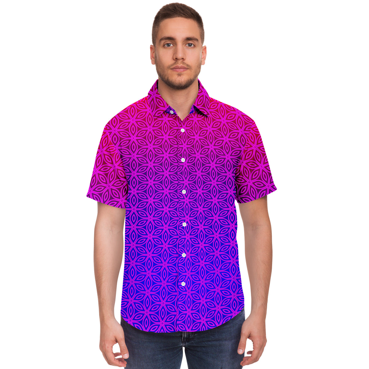 Sacral Bloom Button Down Shirt