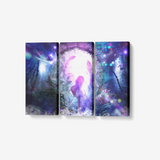 3 Piece Canvas Print - Fearless Grace - Framed Ready to Hang 3x8"x18"
