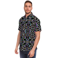Prismatic Grid Button Down Shirt