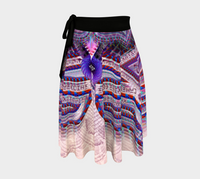 Muladhara Root Chakra Wrap Skirt, Root Chakra Sacred Geometry Festival Skirt, Asymmetrical Wearable Art, Grounded Festival Fashion