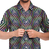 Hypnotic Hills Psychedelic Button-Down Shirt