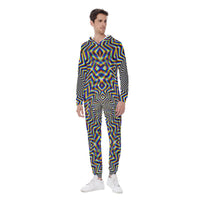 Chromadelic, Men’s Hooded Jumpsuit, Festival Onesie, Wearable Art